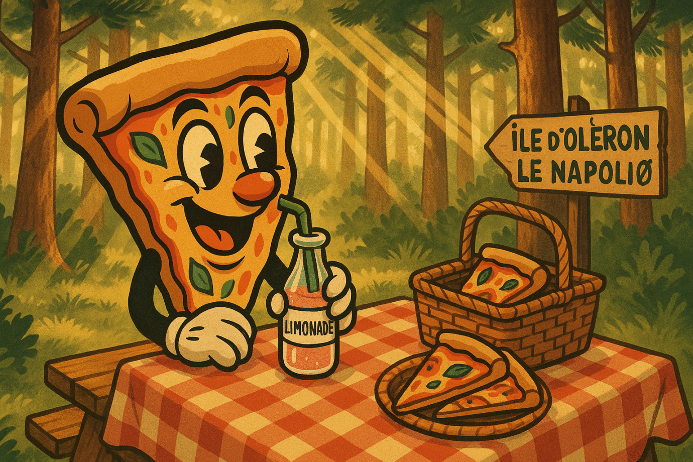 Pizza foret limonade Oleron napolio napoliØ