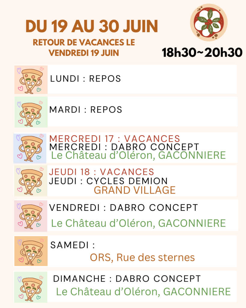 RETOUR DE VACANCES JUIN 2026